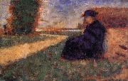 Georges Seurat Personality in the Landscape oil painting artist